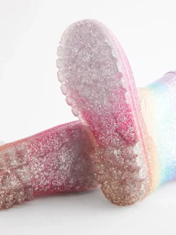 Laarzen|Next Regenboog - Regenlaarzen met glitters