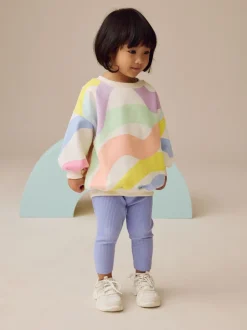 Sets En Combisets|Truien En Breisels*Next - Set met sweatshirt en legging (3 mnd-7 jr) Regenboog