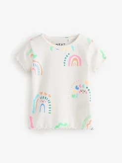 Multipacks|Tops|Next Regenboog - Set van 5 T-shirts met korte mouwen (3mnd-7jr)