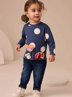 Tops|Multipacks*Next - Tops met lange mouwen set van 4 (3mnd - 7 jr) Regenboog