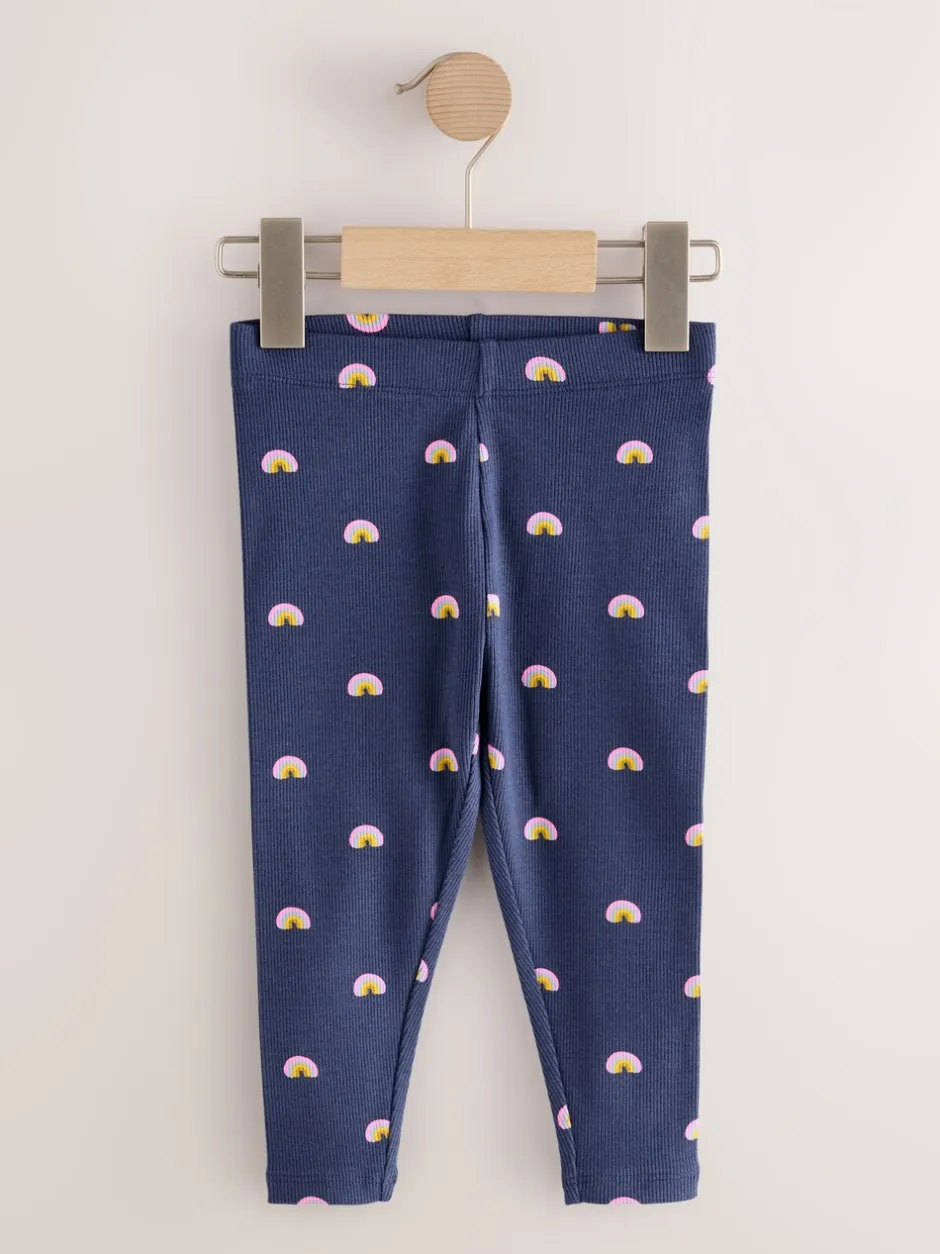 Broeken En Leggings*Next - Verpakking van 5 geribbelde Leggings (3mnd -7jr) Regenboog