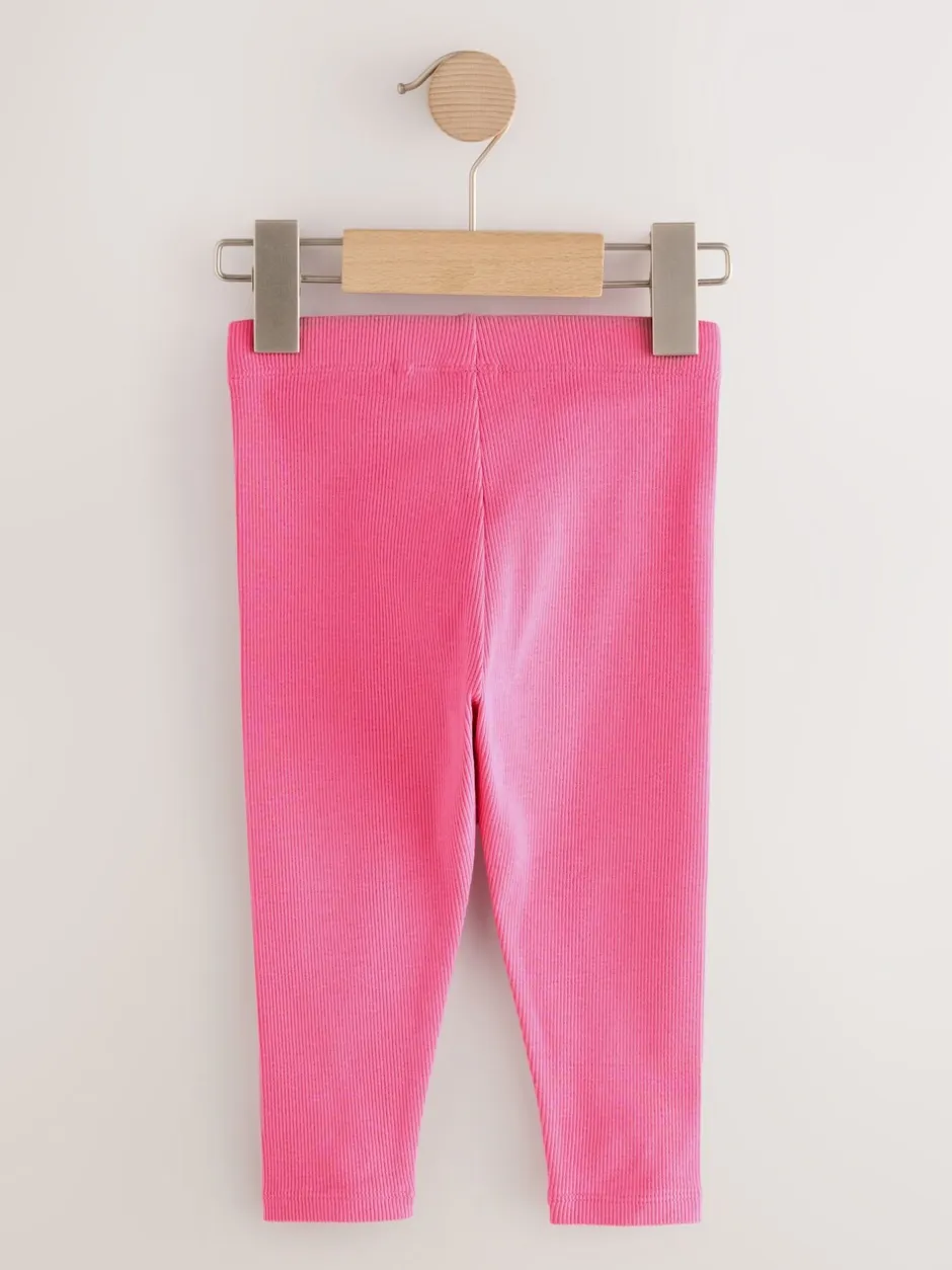 Broeken En Leggings*Next - Verpakking van 5 geribbelde Leggings (3mnd -7jr) Regenboog