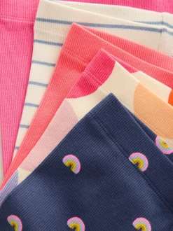 Broeken En Leggings*Next - Verpakking van 5 geribbelde Leggings (3mnd -7jr) Regenboog
