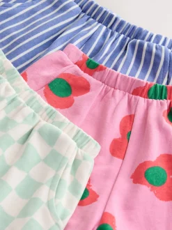Broeken En Leggings|Next - Verpakking van 3 Barrel broeken (3mnd -7jr) Regenboog