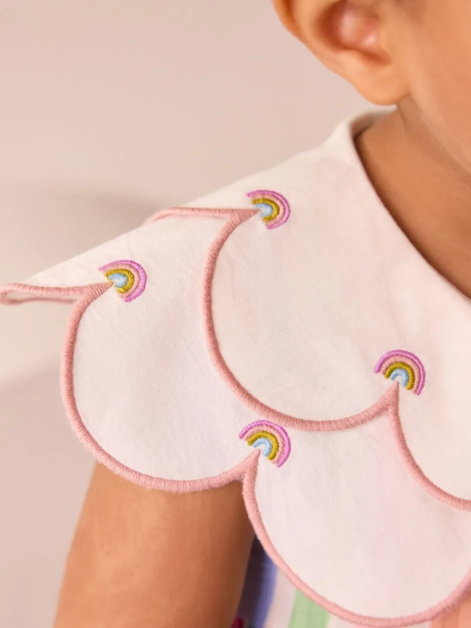 Jurken|Jurken*Next - Zomerjurk met kraag (3mnd -7jr) Regenboog