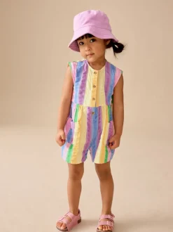 Jumpsuits En Playsuits|Next - Sleeveless Playsuit (3mths-7yrs) Regenboogstrepen