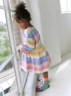 Truien En Breisels|Jurken|Next Regenboogstrepen - Sweaterjurk (3 mnd-7 jr)