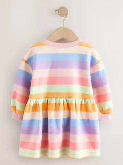 Truien En Breisels|Jurken|Next Regenboogstrepen - Sweaterjurk (3 mnd-7 jr)