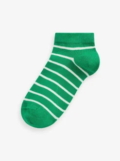 Sokken En Panty's|Sokken|Next Regenboogstrepen - Verpakking van 7 paar sneakersokken met hoog aandeel katoen
