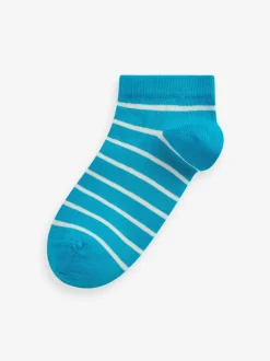 Sokken En Panty's|Sokken|Next Regenboogstrepen - Verpakking van 7 paar sneakersokken met hoog aandeel katoen