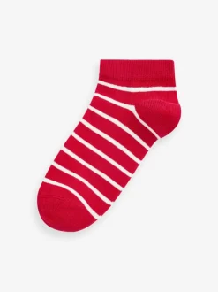 Sokken En Panty's|Sokken|Next Regenboogstrepen - Verpakking van 7 paar sneakersokken met hoog aandeel katoen