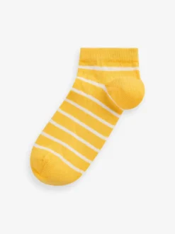 Sokken En Panty's|Sokken|Next Regenboogstrepen - Verpakking van 7 paar sneakersokken met hoog aandeel katoen