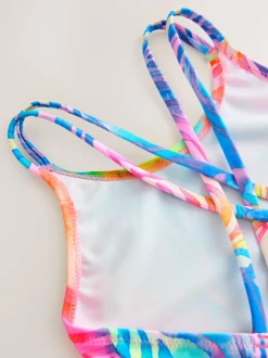 Badkleding|Badkleding*Next Regenboogzebra - Badpak met dubbele bandjes (3-16jr)