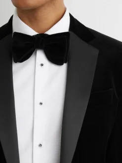 Smokings En Feestkleding|Reiss - Ace - Klassieke fluwelen single breasted blazer