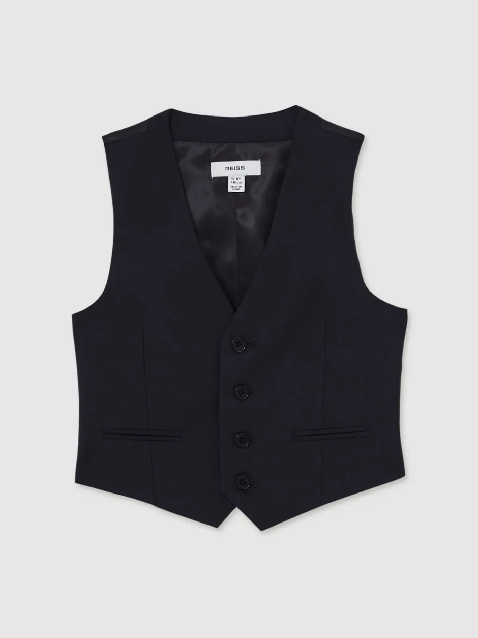 Kostuums En Herenvesten|Reiss - Hope - Herenvest van wolmix