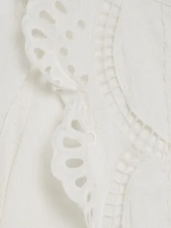 Overhemden En Blouses*Reiss - Piper Junior - Blouse met borduursel