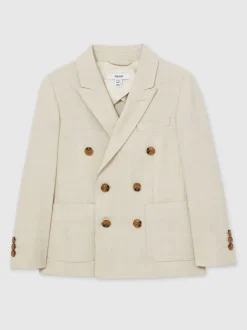 Kostuums En Herenvesten|Reiss Belmont J Double-Breasted Textured Blazer With Wool