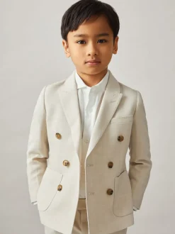 Kostuums En Herenvesten|Reiss Belmont J Double-Breasted Textured Blazer With Wool