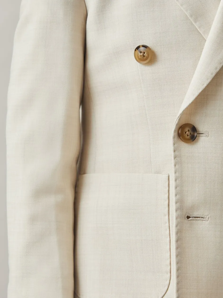 Kostuums En Herenvesten|Reiss Belmont J Double-Breasted Textured Blazer With Wool