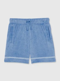 Shorts|Reiss Chesley Towelling Brand-Embroidered Shorts
