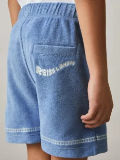 Shorts|Reiss Chesley Towelling Brand-Embroidered Shorts