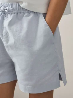 Shorts|Reiss Cleo katoen-linnen short met trekkoord