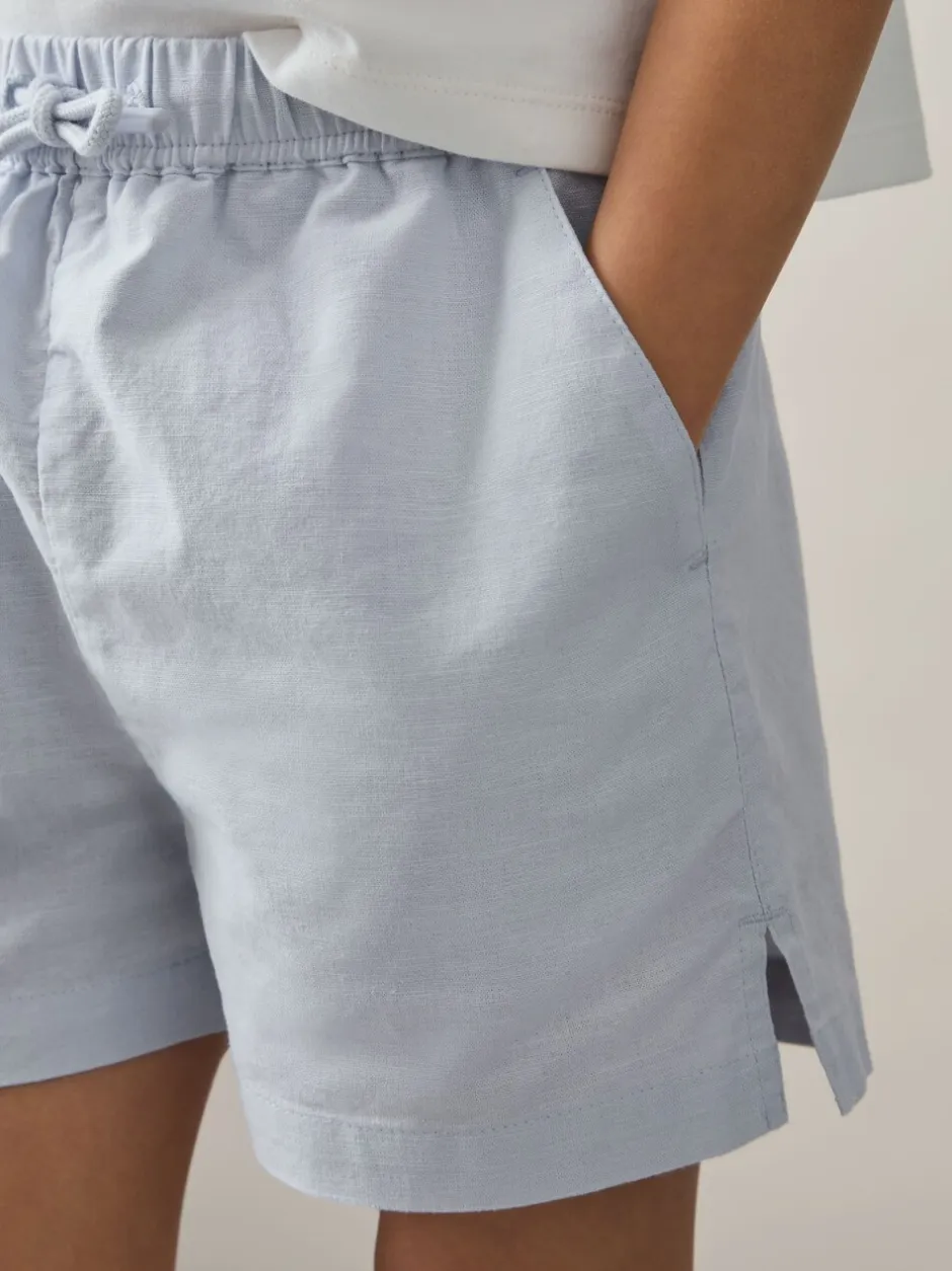 Shorts|Reiss Cleo katoen-linnen short met trekkoord