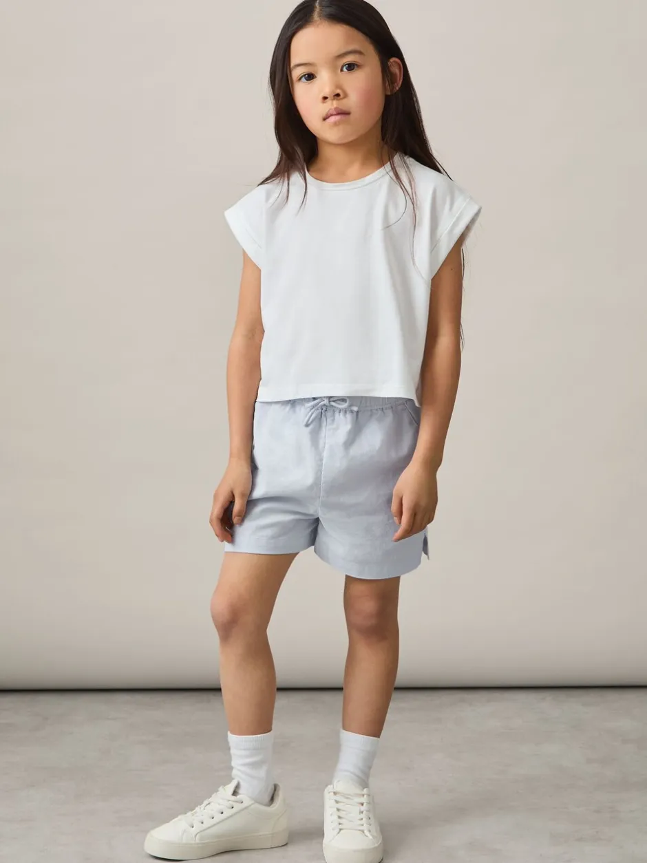 Shorts|Reiss Cleo katoen-linnen short met trekkoord