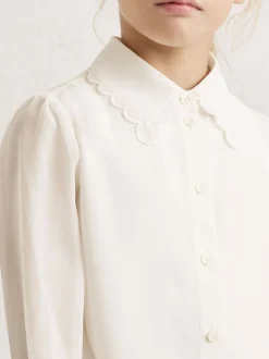 Overhemden En Blouses*Reiss Elia Scallop-Edge Button-Through Shirt