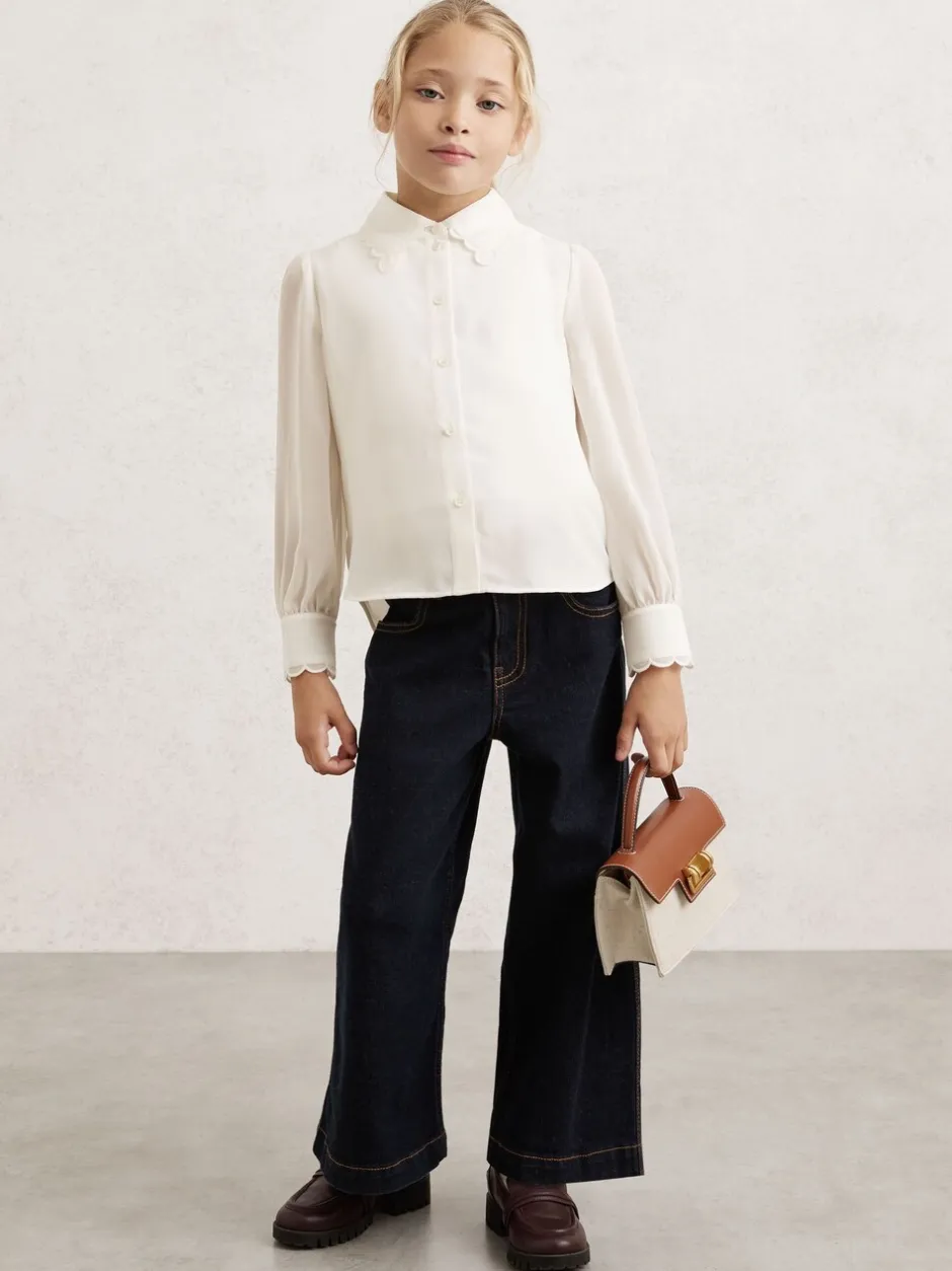 Overhemden En Blouses*Reiss Elia Scallop-Edge Button-Through Shirt