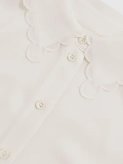 Overhemden En Blouses|Reiss Elia Scallop-Edge Button-Through Shirt