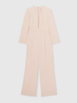 Jumpsuits En Playsuits|Gelegenheidskleding*Reiss Evora Plunge-Neck Split-Sleeve Jumpsuit