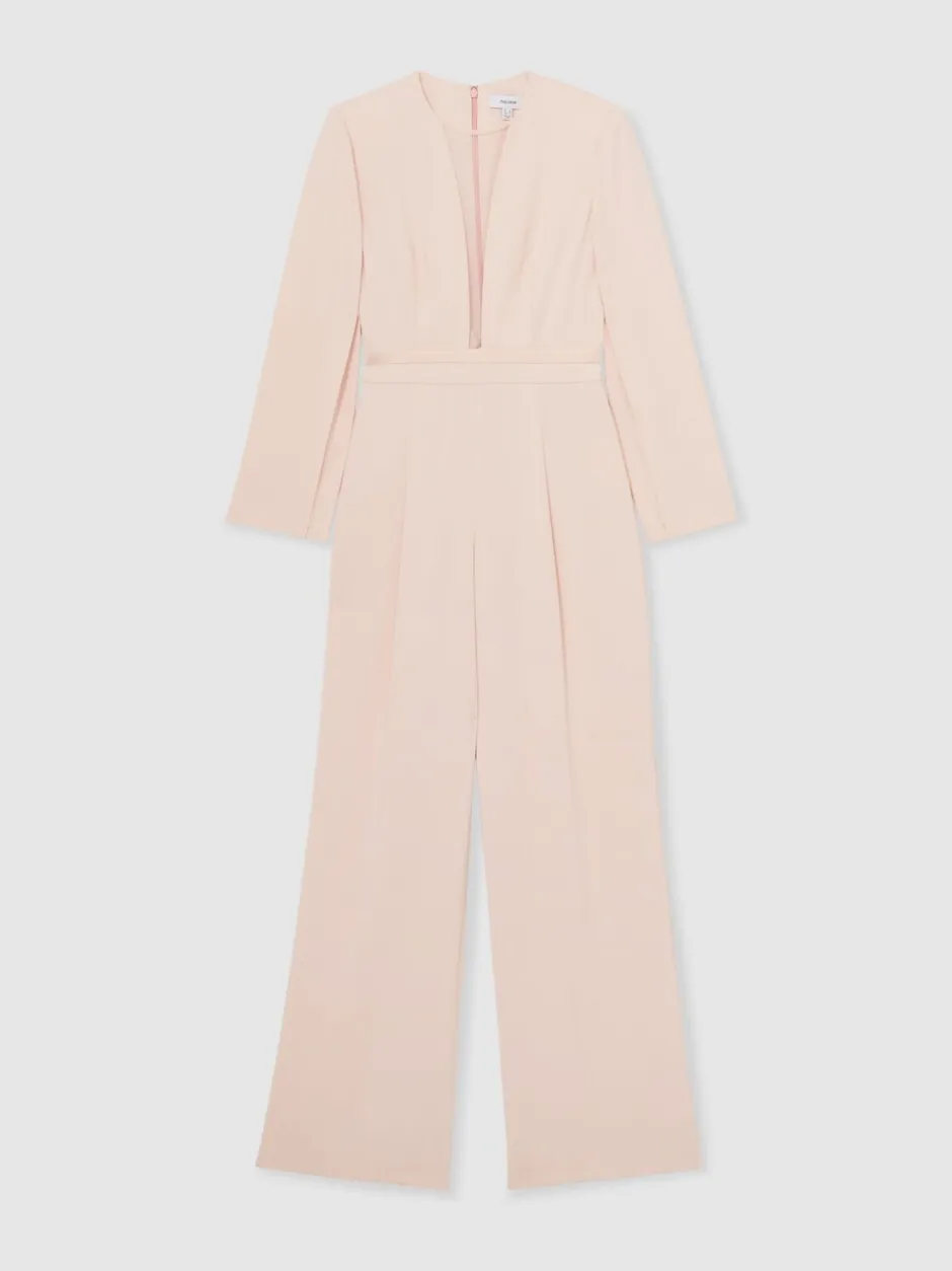 Jumpsuits En Playsuits|Gelegenheidskleding*Reiss Evora Plunge-Neck Split-Sleeve Jumpsuit
