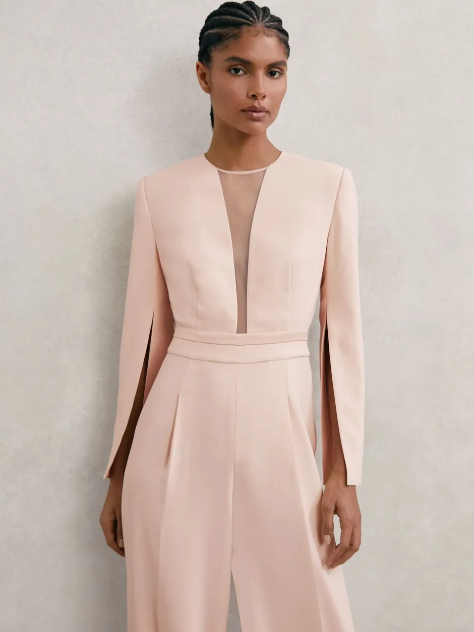 Jumpsuits En Playsuits|Gelegenheidskleding*Reiss Evora Plunge-Neck Split-Sleeve Jumpsuit