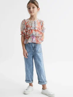 Overhemden En Blouses|Reiss Hester blouse met bloemenprint