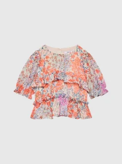 Overhemden En Blouses|Reiss Hester blouse met bloemenprint