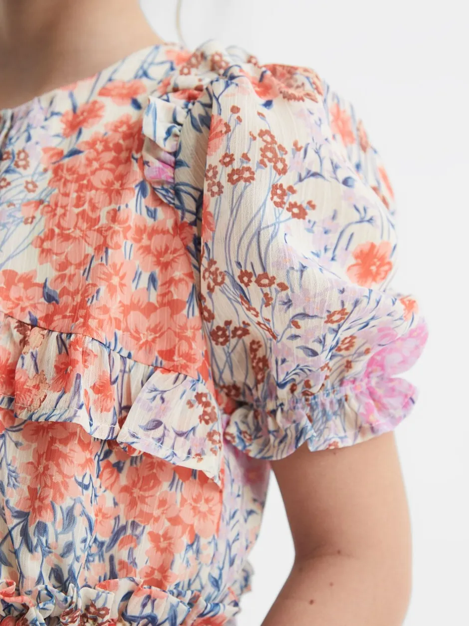 Overhemden En Blouses|Reiss Hester blouse met bloemenprint