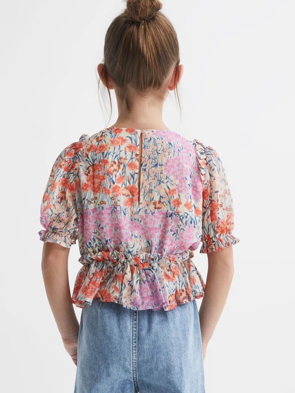 Overhemden En Blouses|Reiss Hester blouse met bloemenprint