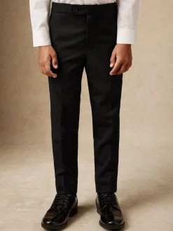 Kostuums En Herenvesten|Reiss Knightsbridge Tuxedo broek van satijn met strepen