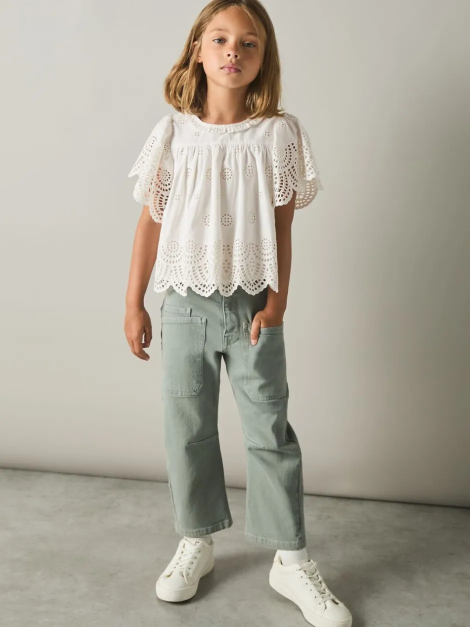 Overhemden En Blouses*Reiss Laverne Cotton Broderie Blouse