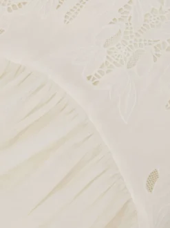 Gelegenheidskleding|Jurken|Reiss Phoebe Lace-Detail Tulle-Skirt Dress