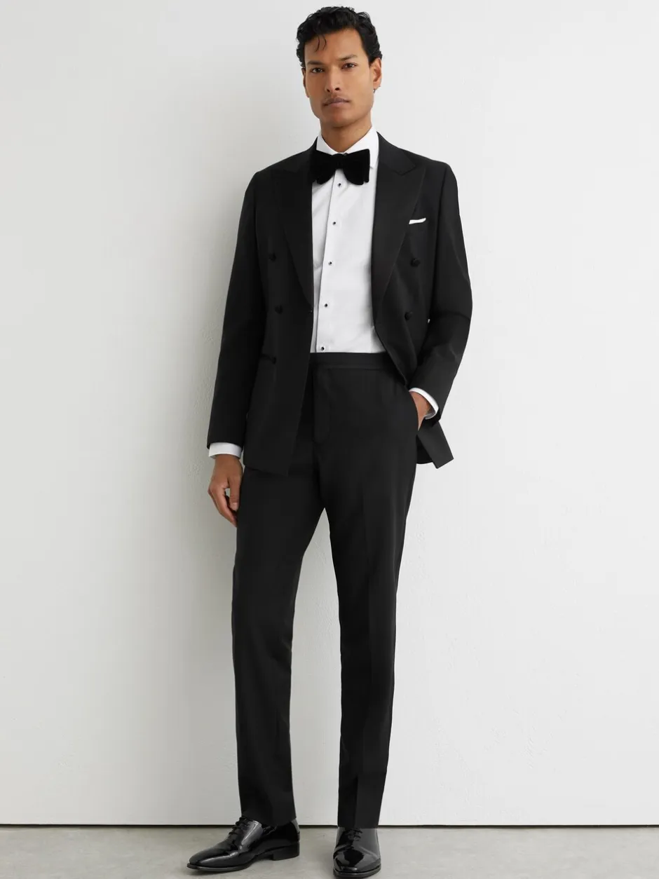 Smokings En Feestkleding*Reiss Poker tailored-fit wol-Blend Broeken