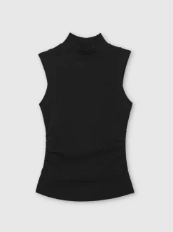 Tops En T-Shirts*Reiss Simone Stretch-Cotton High-Neck Vest