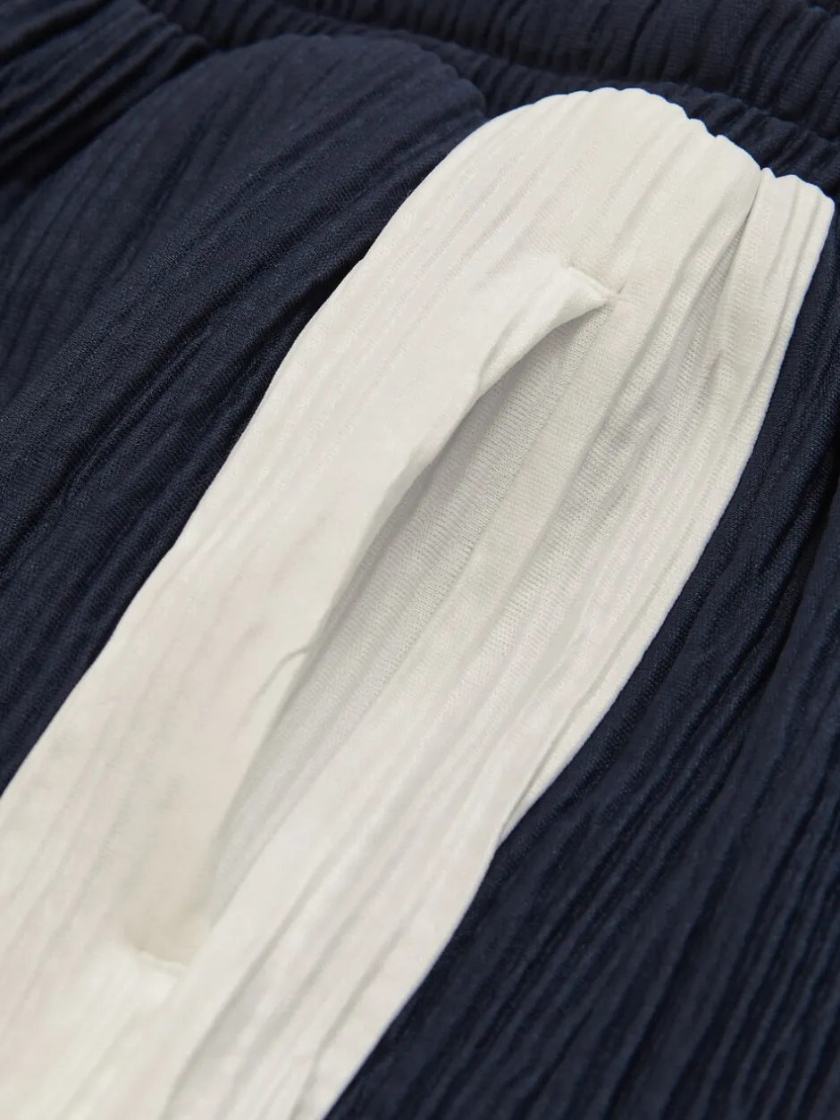 Shorts|Reiss Tino Plissé Colour-Block Shorts