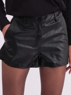 Shorts|Religion Orbit shorts van imitatieleer