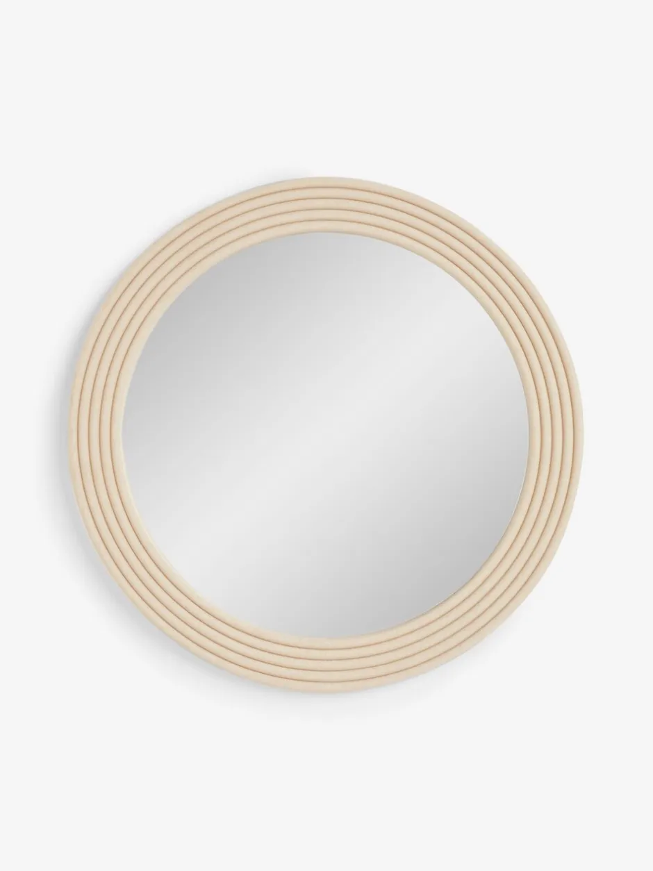 Spiegels|Badkameraccessoires*Next Resin Ribbed Round Wall Mirror