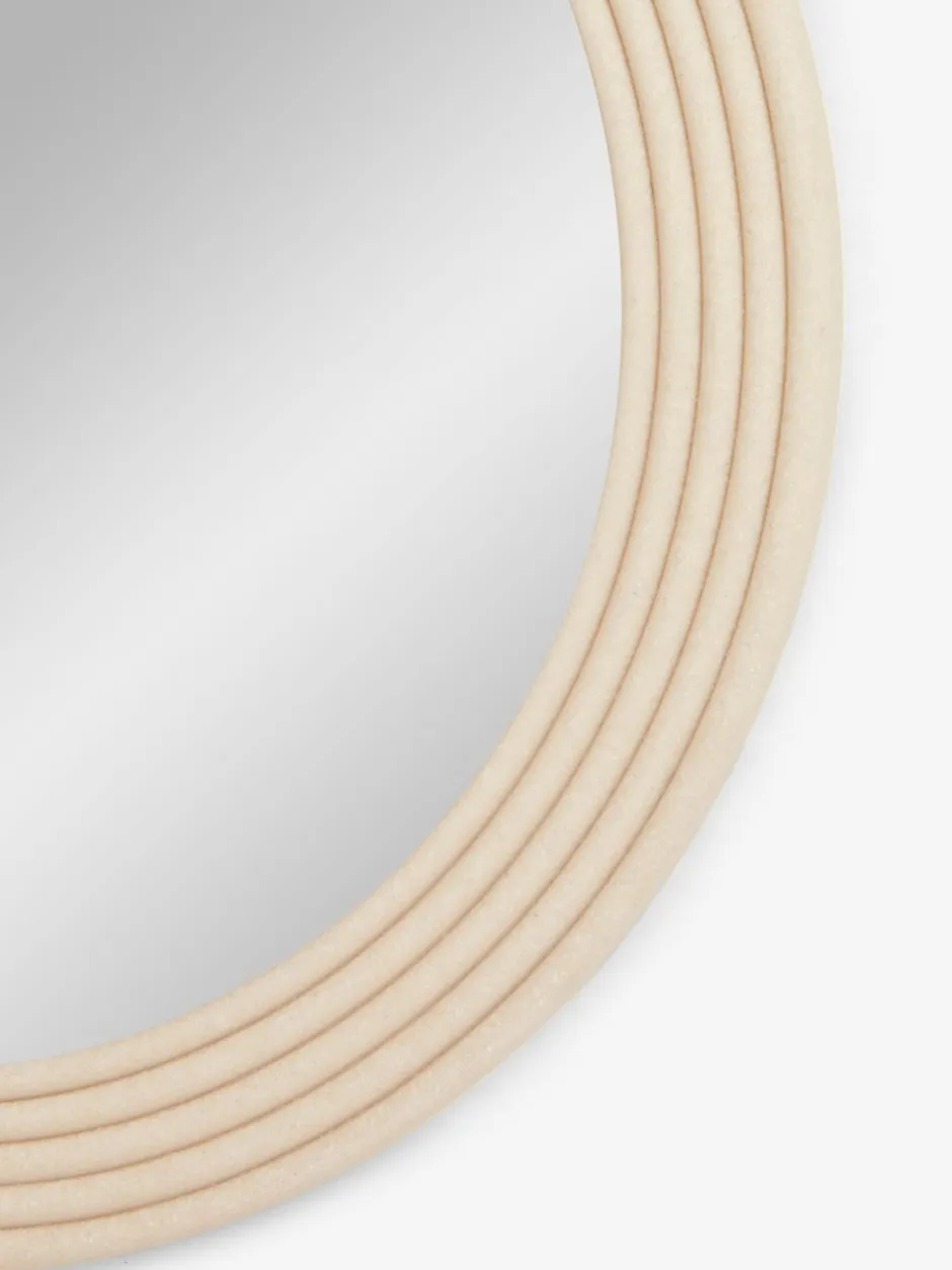 Spiegels|Badkameraccessoires*Next Resin Ribbed Round Wall Mirror