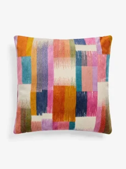 Kussentjes En Plaids|Kussentjes En Plaids*Next Retro Edge kussen van uitgesneden fluweel Meerkleurig