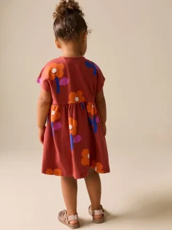 Jurken*Next - Jersey Dress (3mths-7yrs) Retro Orange