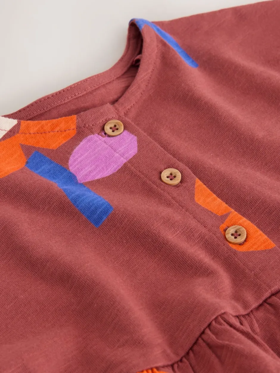 Jurken*Next - Jersey Dress (3mths-7yrs) Retro Orange